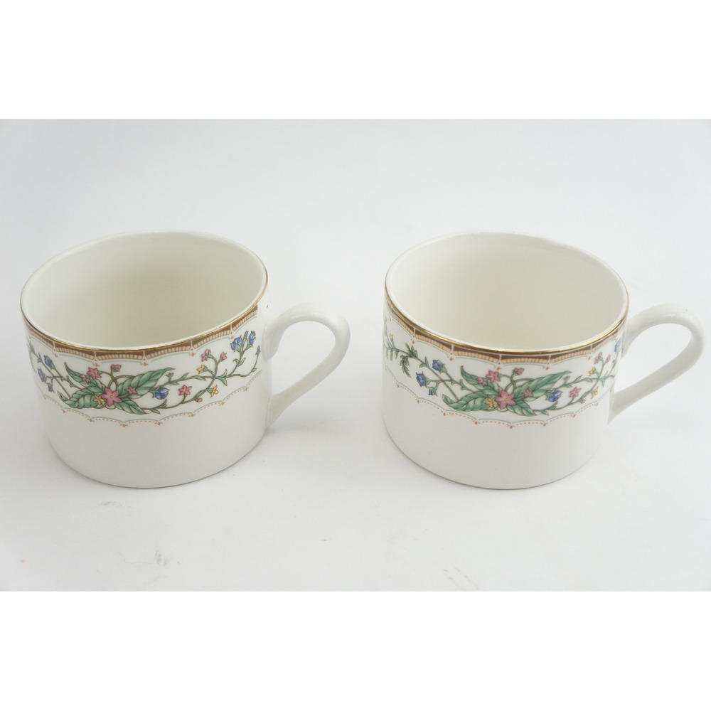 Farberware Wellesley Fine‎ China Tea Coffee Cups Set 2 Katherine Bobanovsky 486